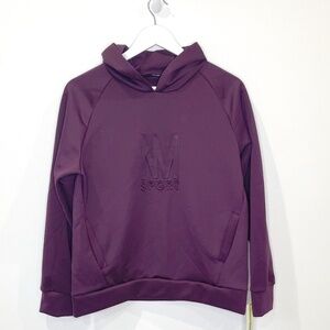 Nicole Miller Sport Purple Hooded Sweater with Pockets